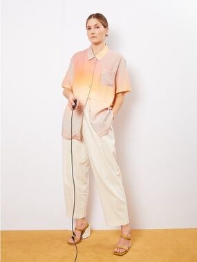 Veda BELIZE TOP - SUNSET OMBRE Button-Down Shirt